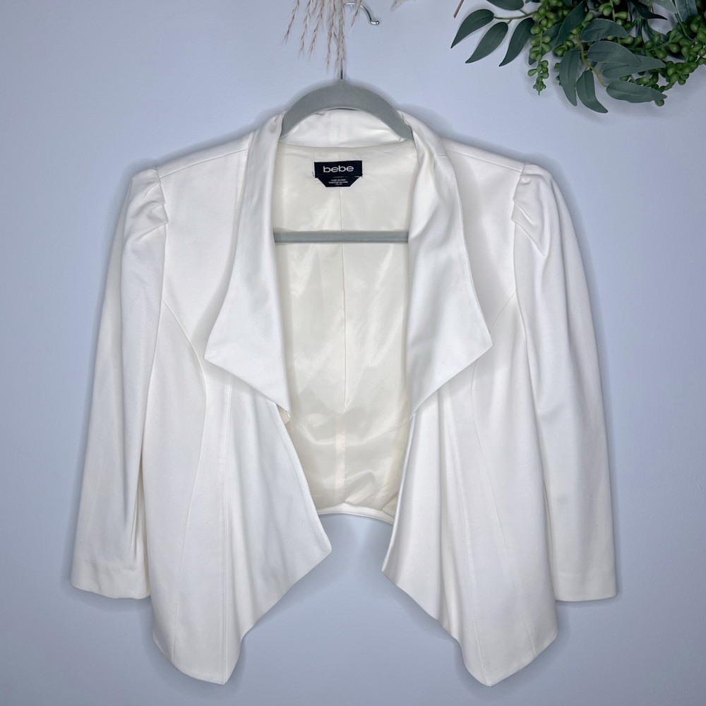 Bebe white/ cream jacket blazer